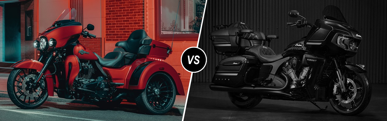 2025 Harley-Davidson® Tri Glide® Ultra vs 2025 Indian Pursuit Elite near Reading, PA